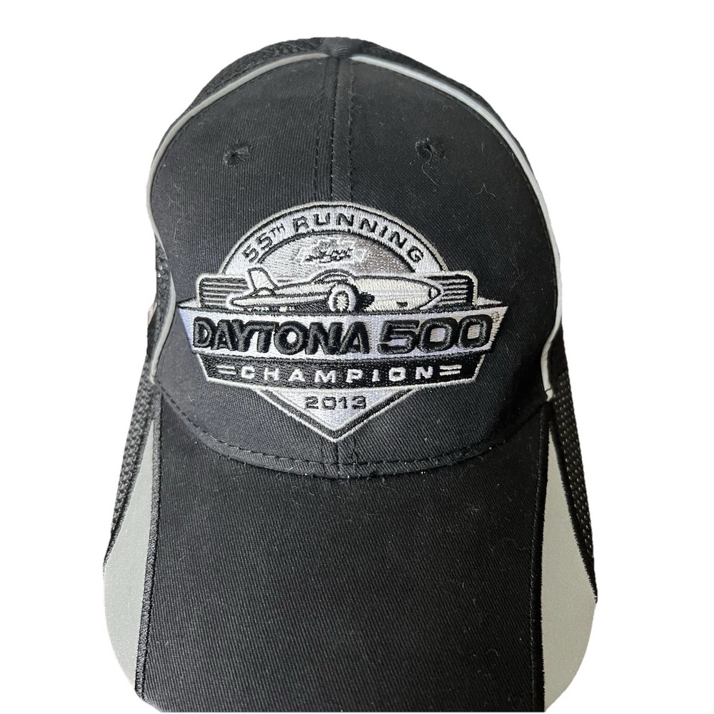 NASCAR Daytona 500 Champion 2013 Jimmie Johnson 48 Trucker Hat Black Mesh Cap